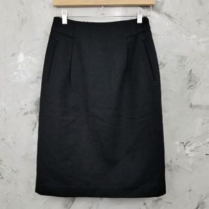 LIZ CLAIBORNE Black Business Casual Skirt